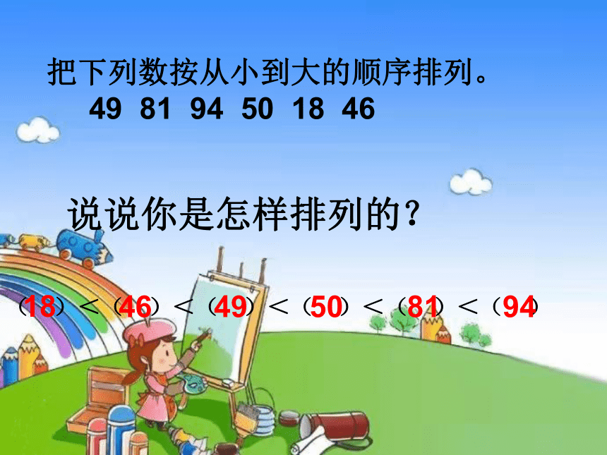 苏教版数学一年级下册 七 期末复习第1课时 认识100以内的数课件(共14张PPT)