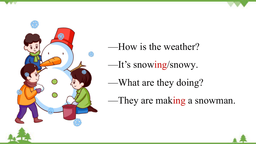 Unit 7 It's raining!Section A (Grammar Focus-3b)课件(共31张PPT)