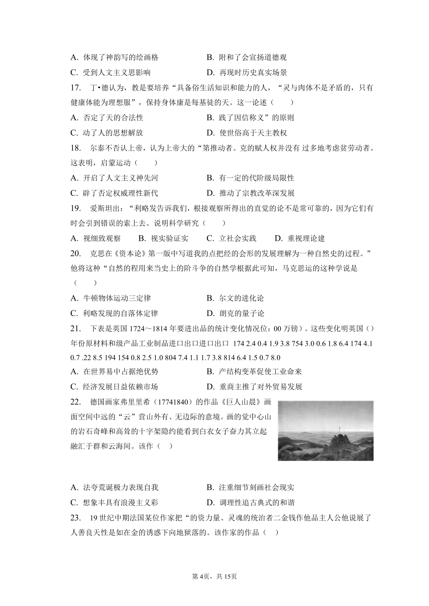 2022-2023学年青海省西宁市大通县高二（上）期末历史试卷（含解析）