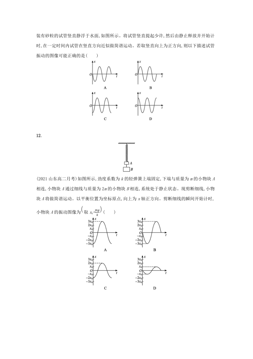 2.1简谐运动课堂限时训练  （Word版含解析）