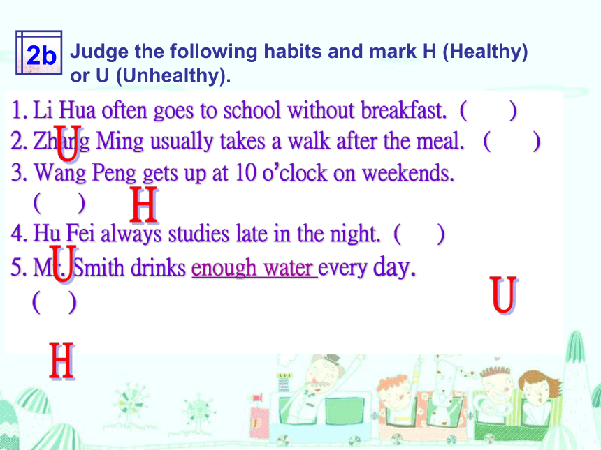 Unit 2 Keeping Healthy Topic 2 I must ask him to give up smoking. Section B 课件 81张PPT