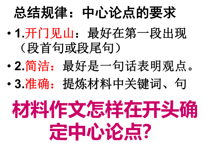 2022届高考语文写作备考：让论点亮起来（课件20张）