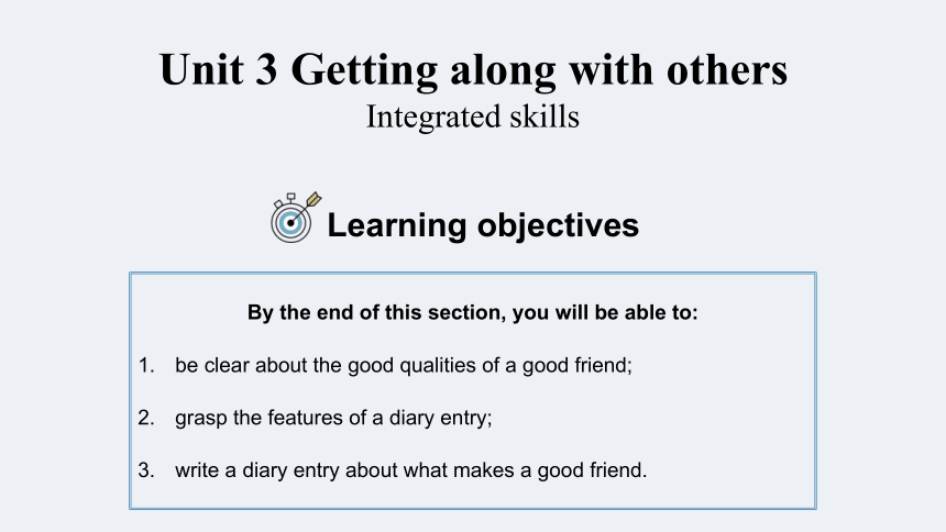 译林版（2020）  必修第一册  Unit 3 Getting Along with Others  Integrated skills 课件 -24张