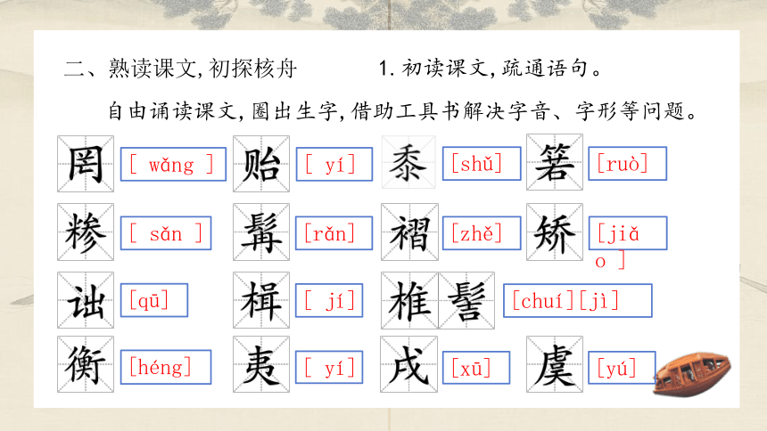 11 核舟记  第一课时 课件