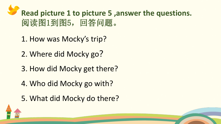 Unit 7 Vacation Lesson 1 Mocky's Trip课件(共29张PPT)