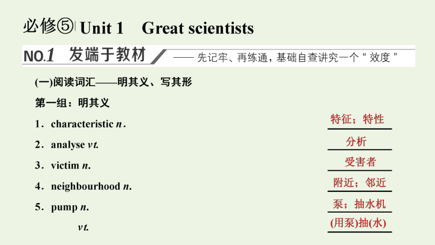 人教版（新课程标准）必修5Unit1 Great scientists课件（65张ppt）