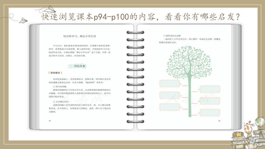 六年级下册 语文 第六单元《综合性学习：难忘小学生活》第一课时课件（22张 PPT）