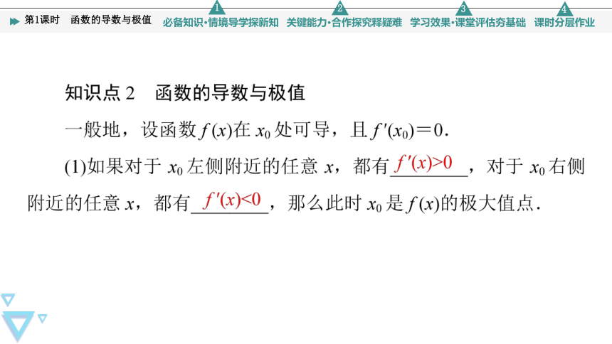 第6章 6.2.2 第1课时 函数的导数与极值 课件（共58张PPT）