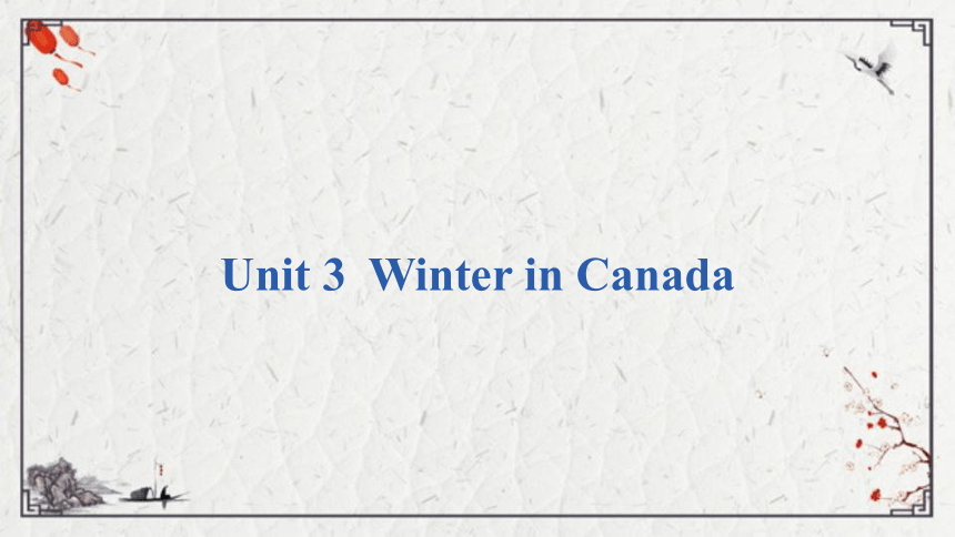 Unit 3 Lesson 14   Snow! It’s Winter课件（14张PPT)