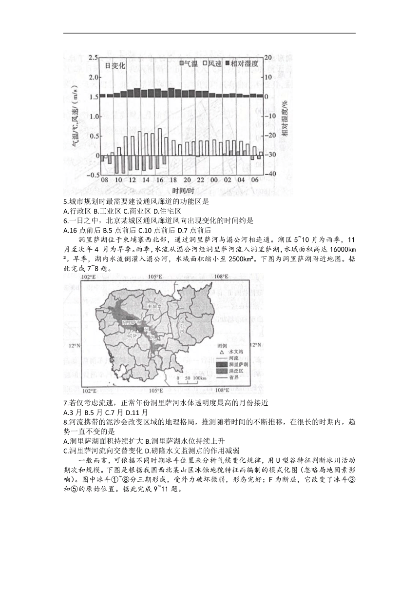 陕西省咸阳市2023届高三下学期高考模拟检测（二）（二模）文科综合试题（含答案）