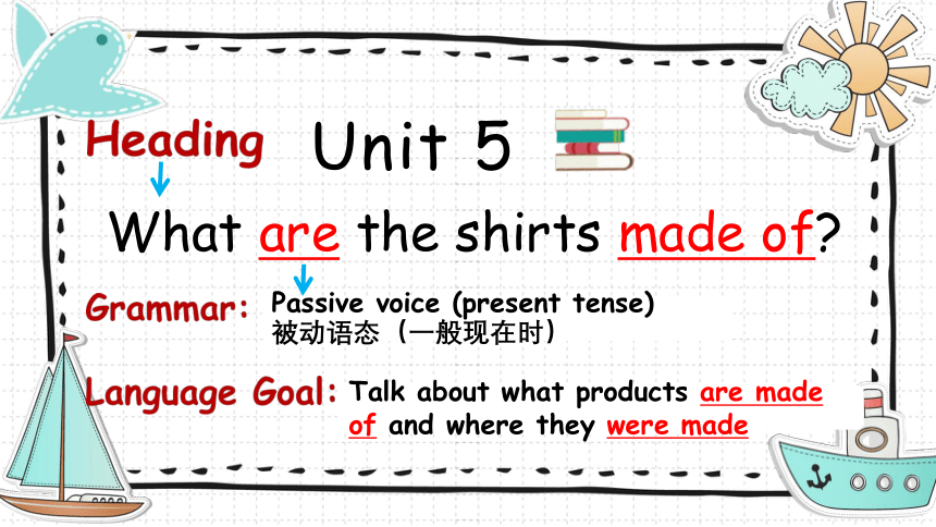【培优课堂】U5-Period 1 Section A 1a-2d (课件)人教九年级Unit5 What are the shirts made of