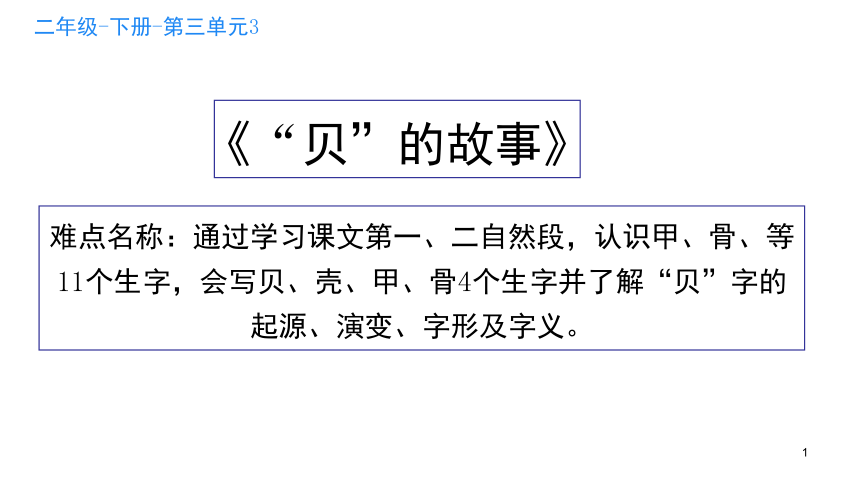 识字 3“贝”的故事     课件(共20张PPT)