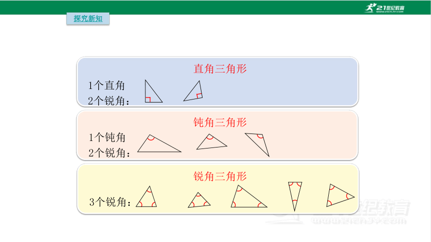 人教版（2023春）数学四年级下册5.3 三角形的分类课件（19张PPT)