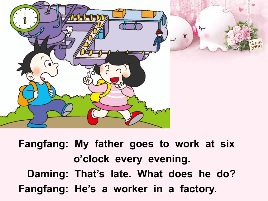 Module 7 Unit 1 My father goes to work at eight o'clock every morning课件(共18张PPT)