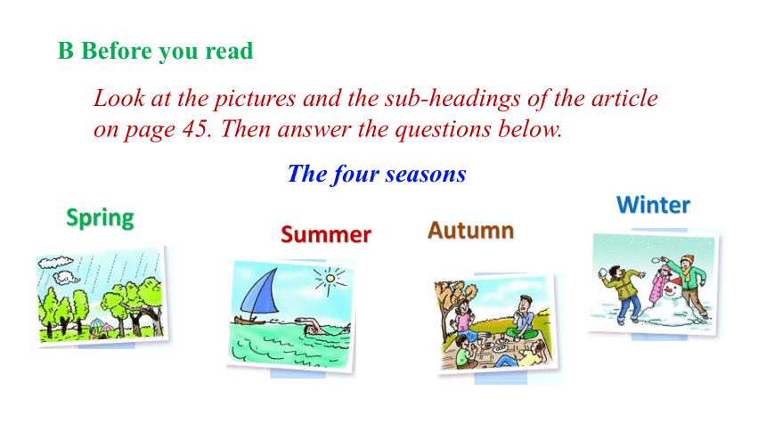 4.1 Unit 4 Seasons Reading 课件(共45张PPT)