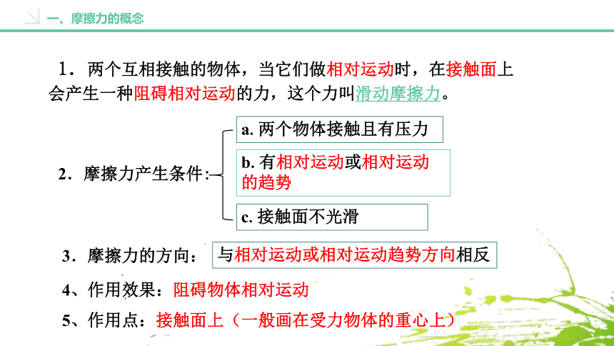 人教版物理八年级下册第06讲 摩擦力（一）课件（19张PPT）