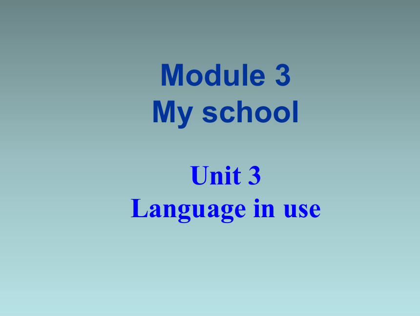 外研版七年级英语上册 Module3 Unit 3 Language in use. 课件 (共33张PPT)