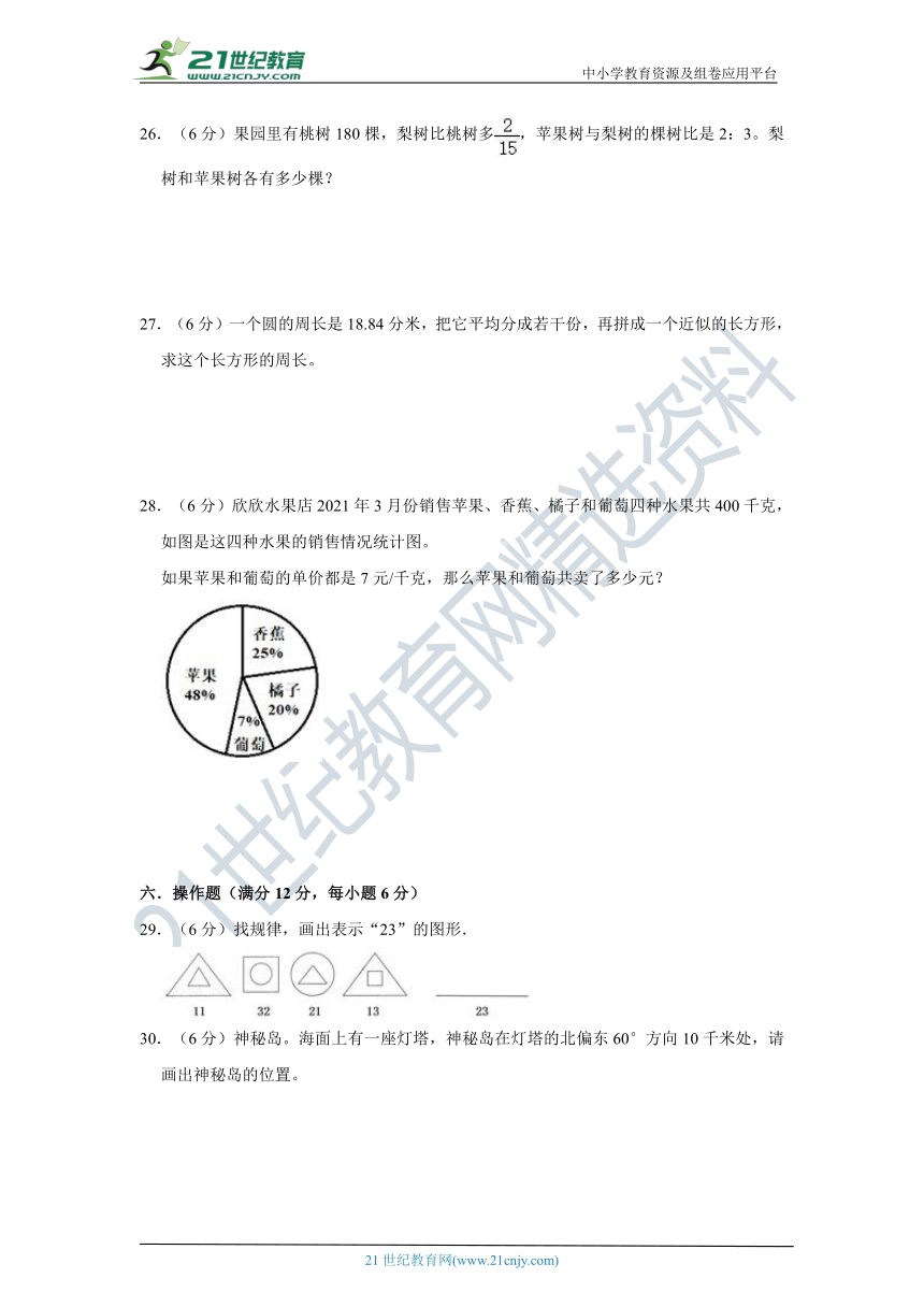 【状元金卷】人教版六年级上册期末高频考点汇编卷（一）（含答案）