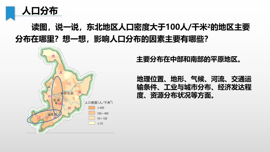 6.2 东北地区的人口与城市分布-湘教版八年级地理下册课件(共28张PPT)