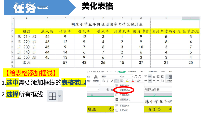 浙摄影版（2020） 五年级上册 信息科技 第2单元第9课 用图表呈现数据 课件（共8张PPT）