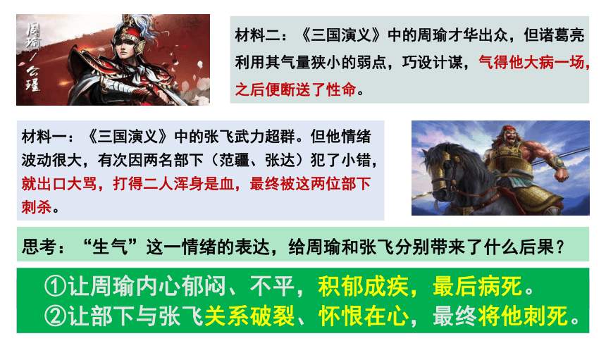 4.2 情绪的管理 课件(共21张PPT)-2023-2024学年统编版道德与法治七年级下册