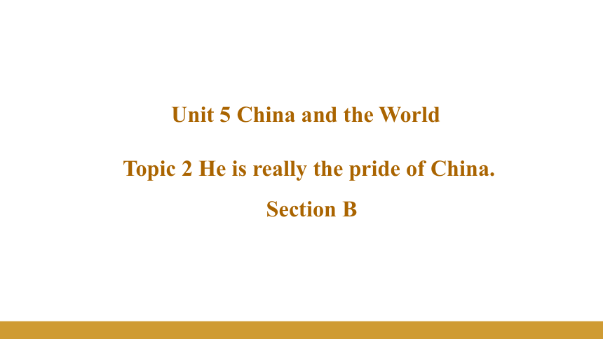 Unit 5 Topic 2 Section B课件+内嵌音视频（仁爱科普版九年级下册）