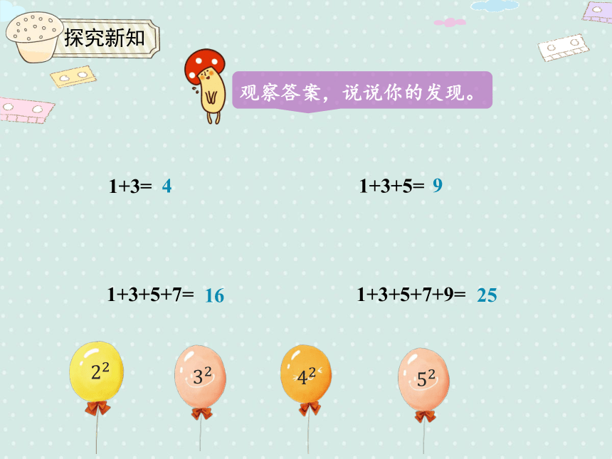 人教版小数六上 8.1 连续奇数数列之和与正方形的关系 优质课件（17张PPT）