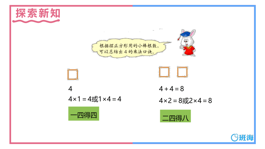 冀教版（新）二上-第三单元 6.4的乘法口诀【优质课件】