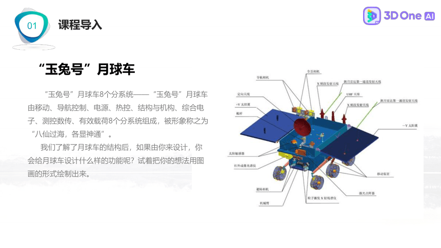 控制月球车3D One AI入门案例（课件）小学信息技术竞赛通用版（16PPT）