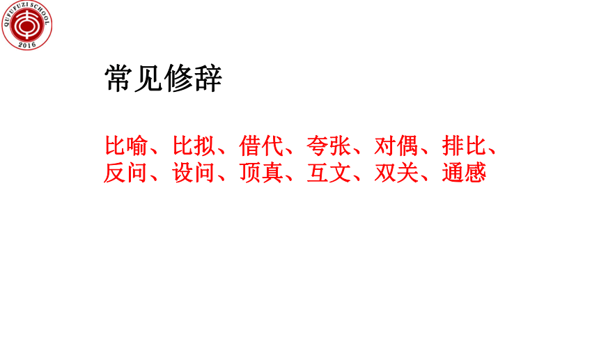 2024届高考语文复习：修辞必备知识及相关题目 课件(共34张PPT)