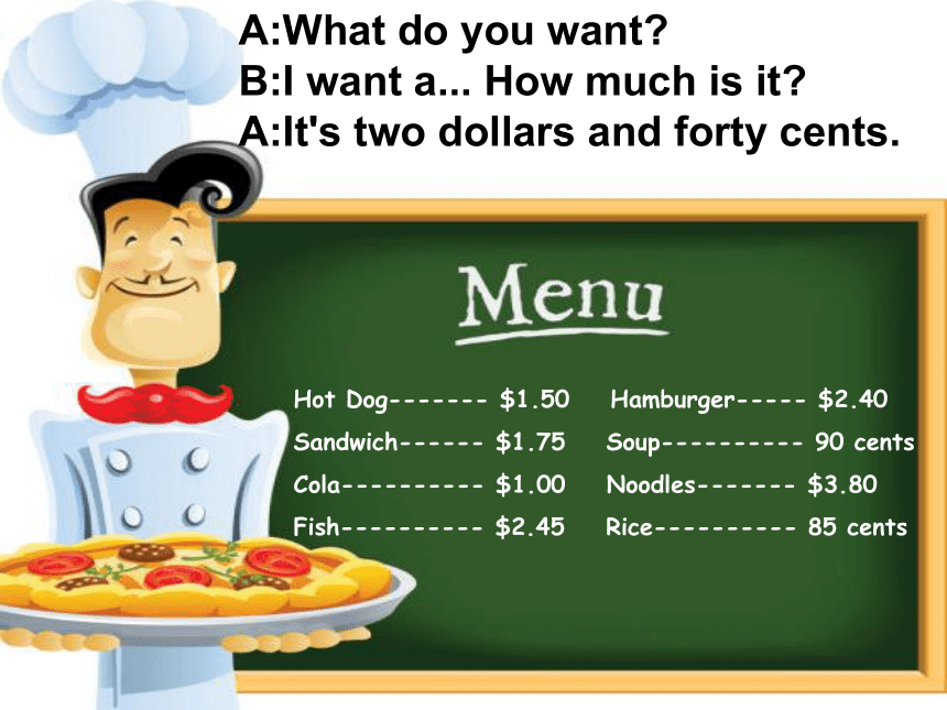 Module1 Unit 2  What do you want to eat？课件（15张PPT）