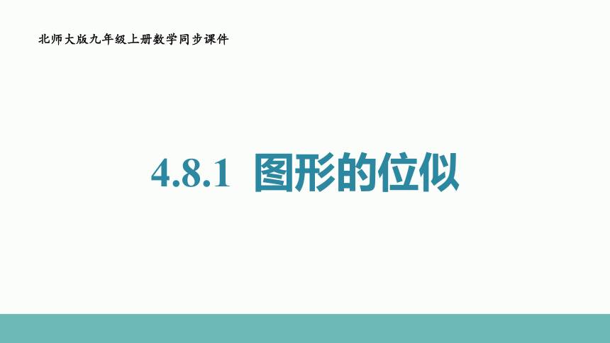 4.8.1 图形的位似 课件(共15张PPT)