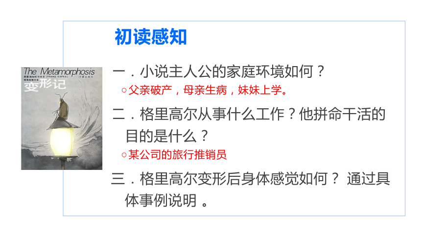 【新教材】14-2 变形记（共30张PPT）课件——2020-2021学年高中语文部编版（2019）必修下册（30张PPT）