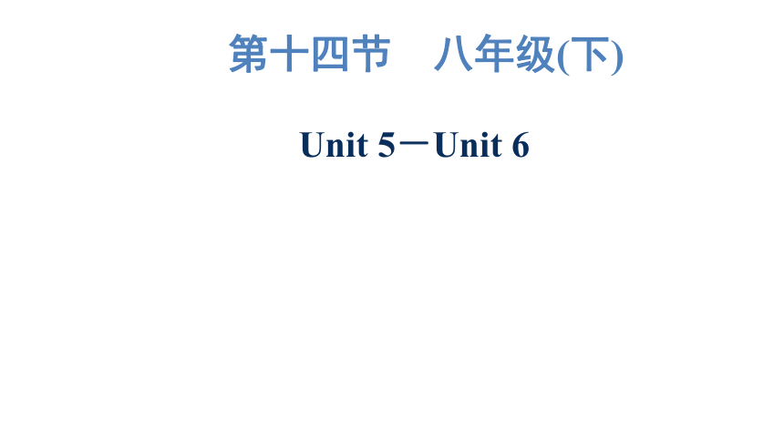2023年广东中考英语复习--八年级(下)  Unit 5－Unit 6 课件（53张）