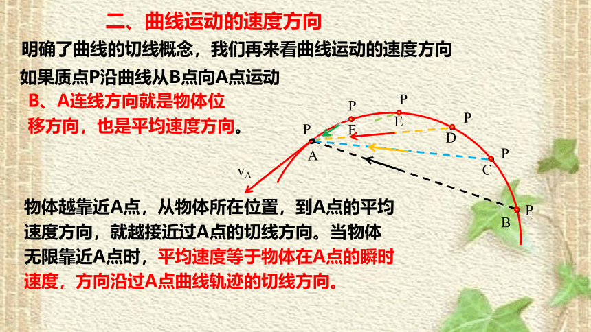 2022-2023年人教版(2019)新教材高中物理必修2 第5章抛体运动第1节曲线运动(1)课件(共17张PPT)