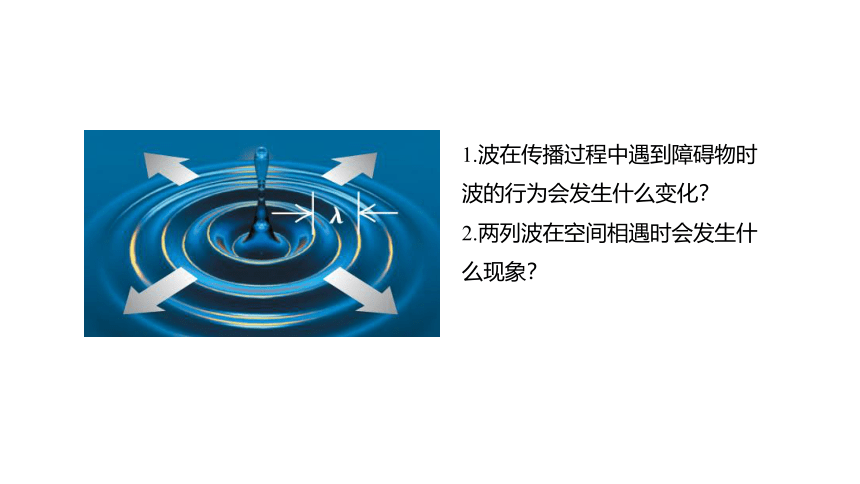 3.3.波的反射、折射和衍射 课件 (共25张PPT)高二上学期物理人教版（2019）