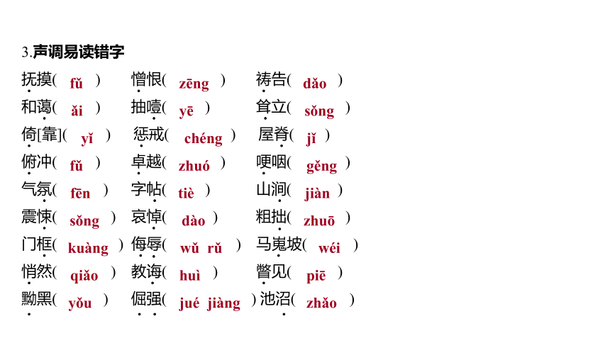 2021-2022江西中考语文复习课件 第一部分 语言文字运用-一、字音字形(共102张PPT)