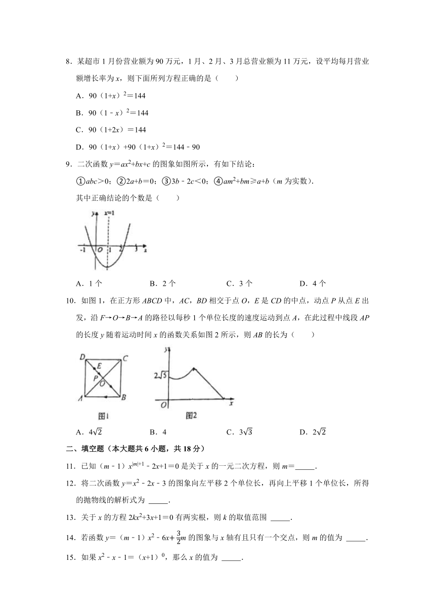 2021-2022学年内蒙古呼和浩特市九年级（上）综合评价数学试卷（B卷）（10月份）（Word版 无答案）