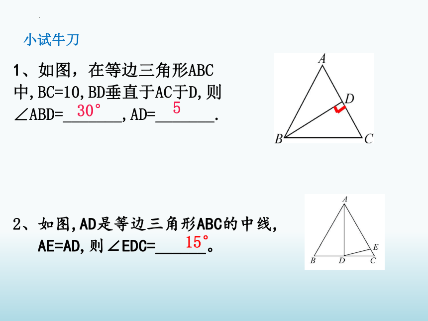 2021-2022学年人教版数学八年级上册13.3.2等边三角形 课件(共24张PPT)