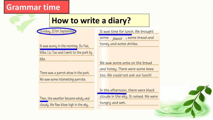 Unit2 What a day  Grammar time 课件（23张PPT)