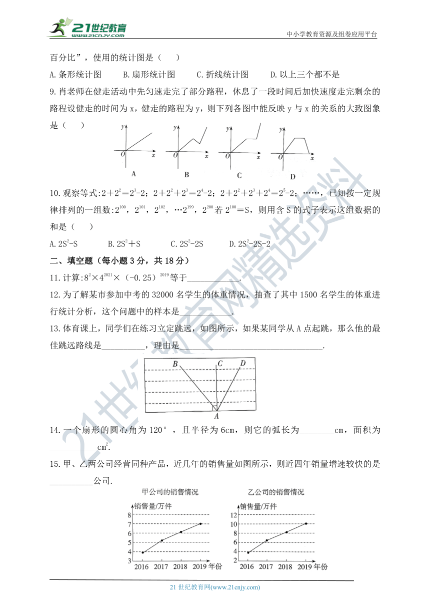 鲁教版五四制数学六年级下册期末测试（二）（含答案）