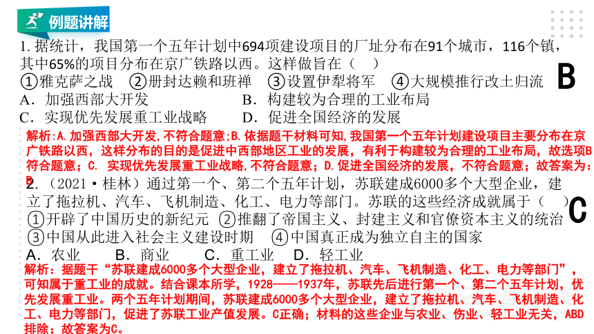 第二单元 社会主义制度的建立与社会主义建设的探索  单元精品复习课件（24张PPT）