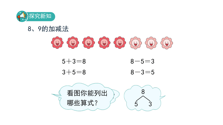 人教版 一年级数学上册5.2.2《8和9的加减法》课件（17张PPT)