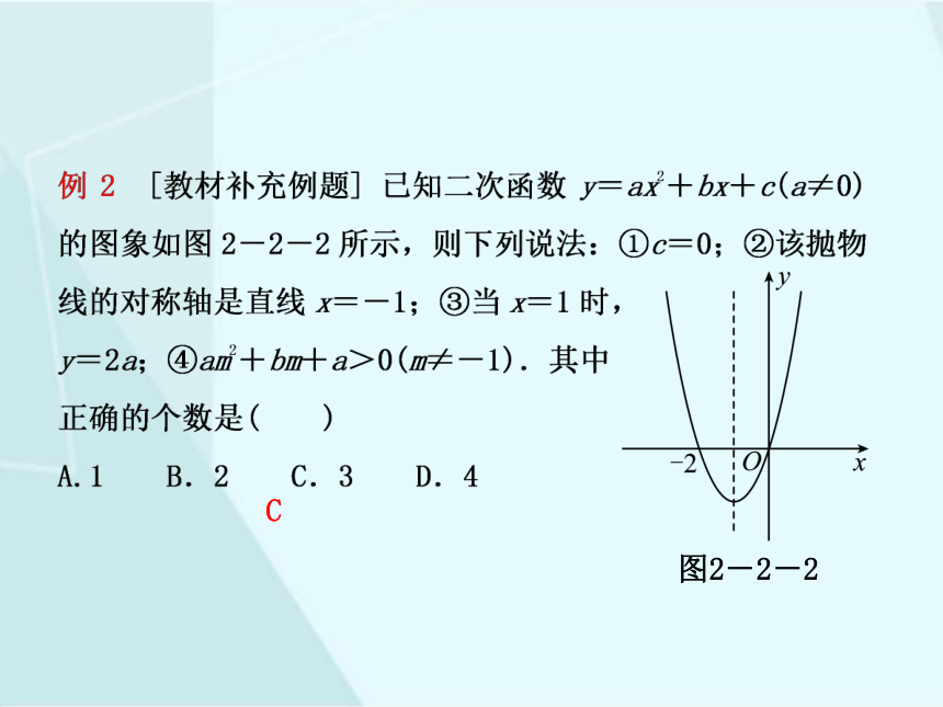 2.2 二次函数的图象与性质（4）  课件（共23张PPT）
