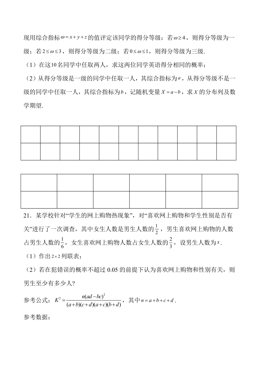 2022年高二数学暑假作业 开学摸底卷（人教A版2019）（Word版含解析）