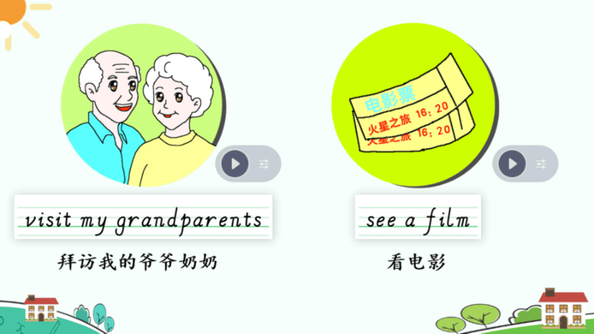 Unit 3 My weekend plan  Part A Let's learn 课件（希沃版+图片版PPT)
