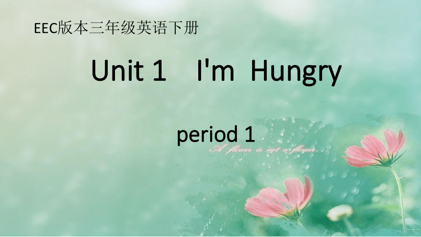 Unit 1 I am hungry 第1课时课件(共11张PPT)