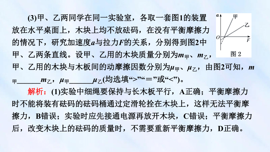 4.2实验：探究加速度与物体受力、物体质量的关系课件高一上学期物理人教版（2019）必修第一册（36张PPT）