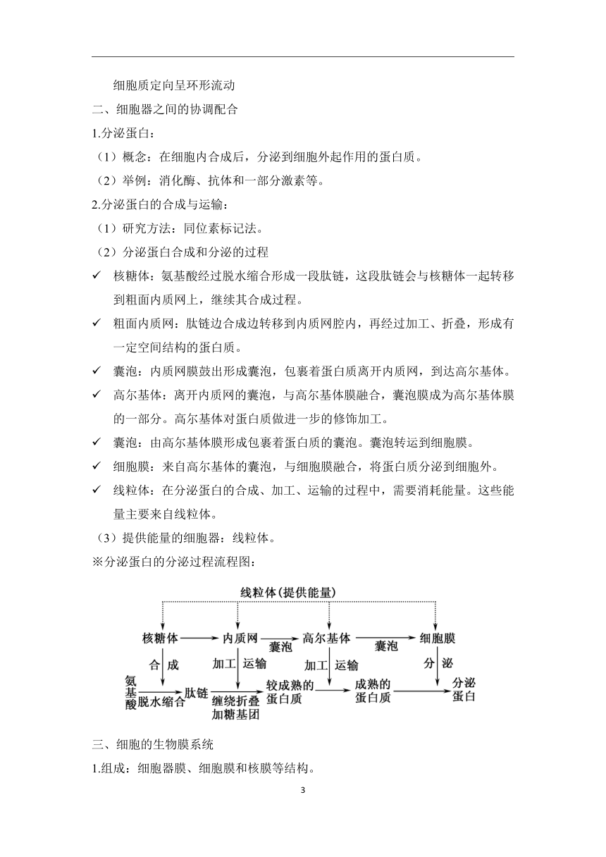 第3章细胞的基本结构（2）细胞器学案（含解析）—2023-2024学年初升高生物学人教版（2019）精准链接