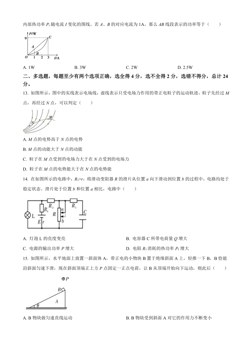 广西桂林市桂电高中2020-2021学年高二上学期期中考试物理试题 Word版含答案